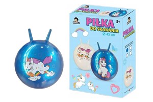 AST. PIŁKA DO SKAKANIA, jednorożec, 45 cm