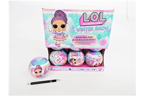 AST. L.O.L. x 12 Surprise Winter Snow Tots, displ