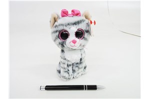 PLUSZ BEANIE BOOS 15 cm szary kot KIKI