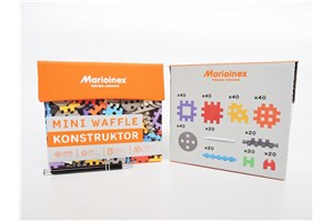 *KLOCKI WAFFLE mini, 300 el.,  KONSTRUKTOR