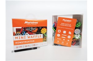 *KLOCKI WAFLE mini, 140 el., konstruktor, 3+