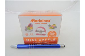 *KLOCKI WAFLE MINI 35 SZT KONSTRUKTOR DZIEWCZYNKA.