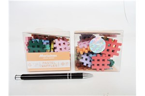 KLOCKI WAFFLE MINI - PASTEL, 35 szt.