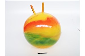 PIŁKA do skakania 45,50 cm, tęczowa          fol