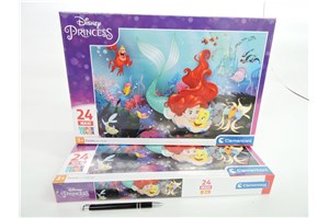 *CLEM. PUZZLE 24 el. maxi, Księżniczki, syrenka