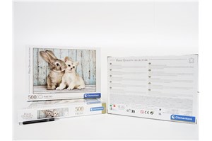 *CLEM. PUZZLE 500 el. HQ  CAT & BUNNY  6/