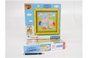 *CLEM. PUZZLE 60 el., PEPPA PIG, W RAMCE 27x27 cm