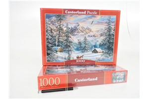 *CAS. PUZZLE 1000 el. Boże Narodzenie w górach