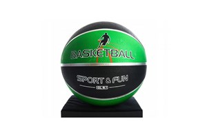 PIŁKA koszykowa, BASKETBALL, zielono-czarna