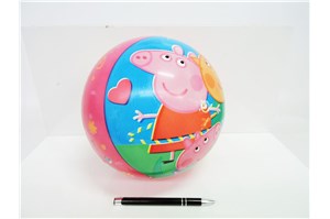 PIŁKA gumowa 23 cm Świnka Peppa