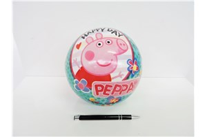 PIŁKA gumowa, 23 cm, PEPPA, licencja