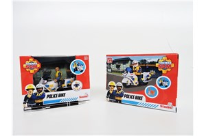 *Strażak Sam, 10 cm, motor polic., figurka,kar.