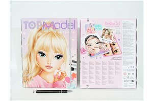 *KSIĄŻ. TOP MODEL zestaw kreat. z paletą do make u