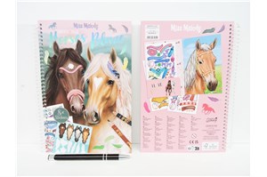 KSIĄZ. TOP MODEL KOLOROWANKA HORSES, naklej.