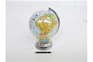 *GLOBUS 220 mm, fizyczny ze zwierzętami