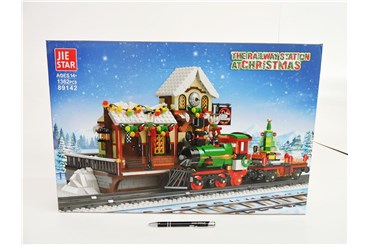 KLOCKI JIE STAR Świąteczna stacją kolejowa 1362 el
