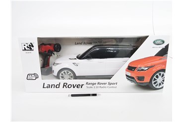 *AUTO na radio, 1:10, Land Rover, biały,    kart.