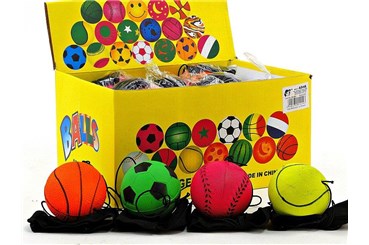 AST. PIŁECZKA x 24 z gumką, 4 kol.          displ.