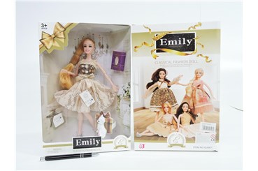 *LALKA Emily, 30 cm, classic, kot,           kart