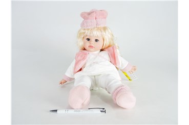 *LALKA BOBAS, 40 cm, zimowa, dziewczynka