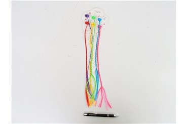 OZDOBY DO WŁOSÓW kolorowe, warkocze, 6 szt.,  fol.