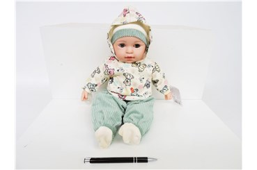*LALKA BOBAS, 45 cm, dźw., bluza w misie,    fol.