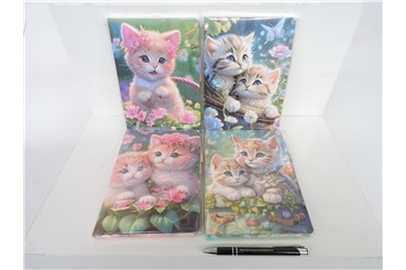 AST. NOTES 4, kotki, 4 wz.,      fol