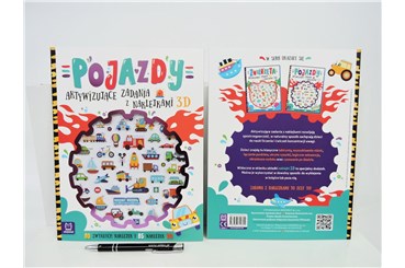 KSIĄŻ. Zadania z naklejkami 3D, POJAZDY
