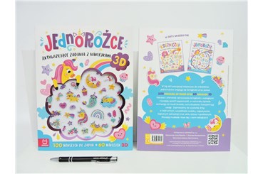 KSIĄŻ. JEDNOROŻCE - zadania z naklej. 3D