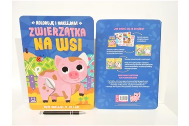 KSIĄŻ. Koloruję i naklejam. Zwierzątka na wsi
