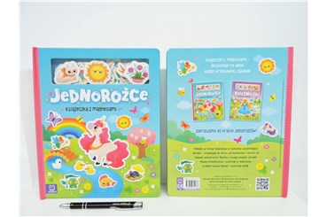 KSIĄŻ. Jednorożce książeczka z magnesami
