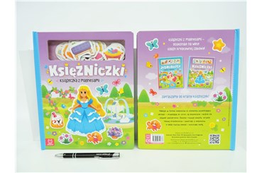 KSIĄŻ. Księżniczki książeczka z magnesami