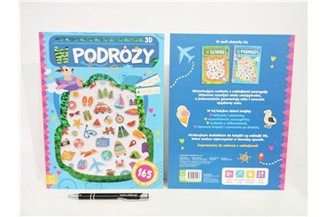 KSIĄŻ. Książeczka z naklejkami 3D, W PODRÓŻY