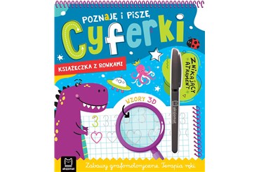 KSIĄŻ. Poznaję i piszę cyferki Książeczka z rowkam