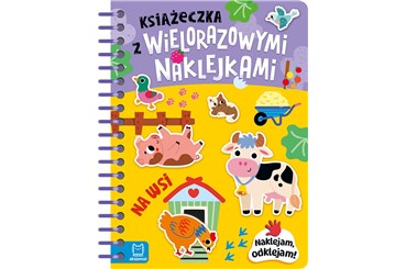 KSIĄŻ Książeczka z wielorazowymi naklejkami Na wsi