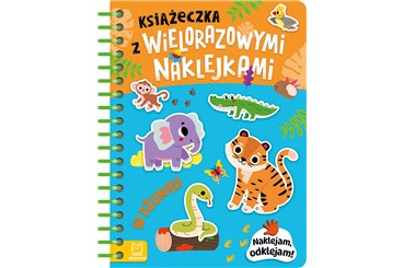 KSIĄ Książeczka z wielorazowymi naklejkami dżungla