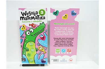 KSIĄŻ. Wesoła matematyka - ćwiczenia z naklej. 3