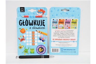 KSIĄŻ. GŁÓWKUJĘ z ołówkiem, nieb.