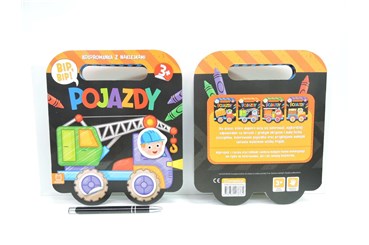 KSIĄŻ. Bip, bip! Pojazdy, kolorowanka z nak.