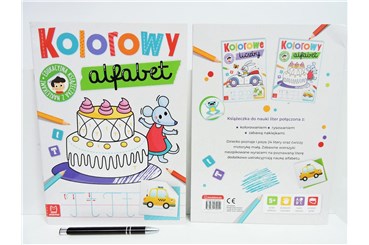 KSIĄŻ. Kolorowy alfabet, z naklej., edu.