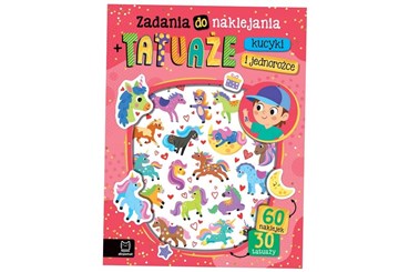 KSIĄŻ. Kucyki i Jednor. 60 nakl.+ 30 tatuaży