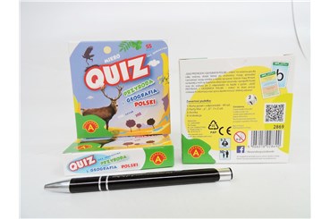 GRA QUIZ PRZYRODA I GEOGRAFIA POLSKI, kieszonkowa