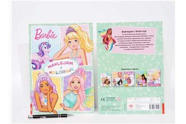 KSIĄŻ. Barbie Dreamtopia -  naklejam i koloruję