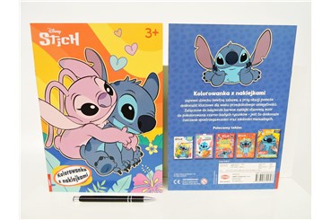 KSIĄŻ. DISNEY STITCH kolorowanka z naklej.