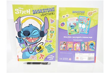 KSIĄŻ. DISNEY STITCH, brokatowe ubieranki