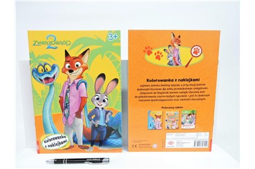 KSIĄŻ. DISNEY ZWIERZOGRÓD 2. Kolorowanka z naklej.