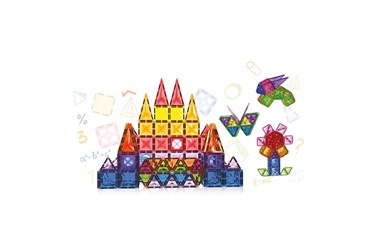 *KLOCKI MAGNETYCZNE 112 el., edu., 3D,      kart.