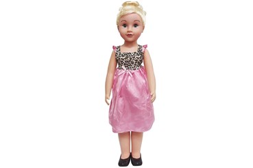 LALKA JULKA, 70 cm, chodząca, blond, kart