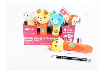 AST. SMILY GRZECHOTKA do rączki zwierzątka, 4 wz