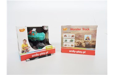 SMILY Auto, monster truck, 12m+, krokodyl,   kart.